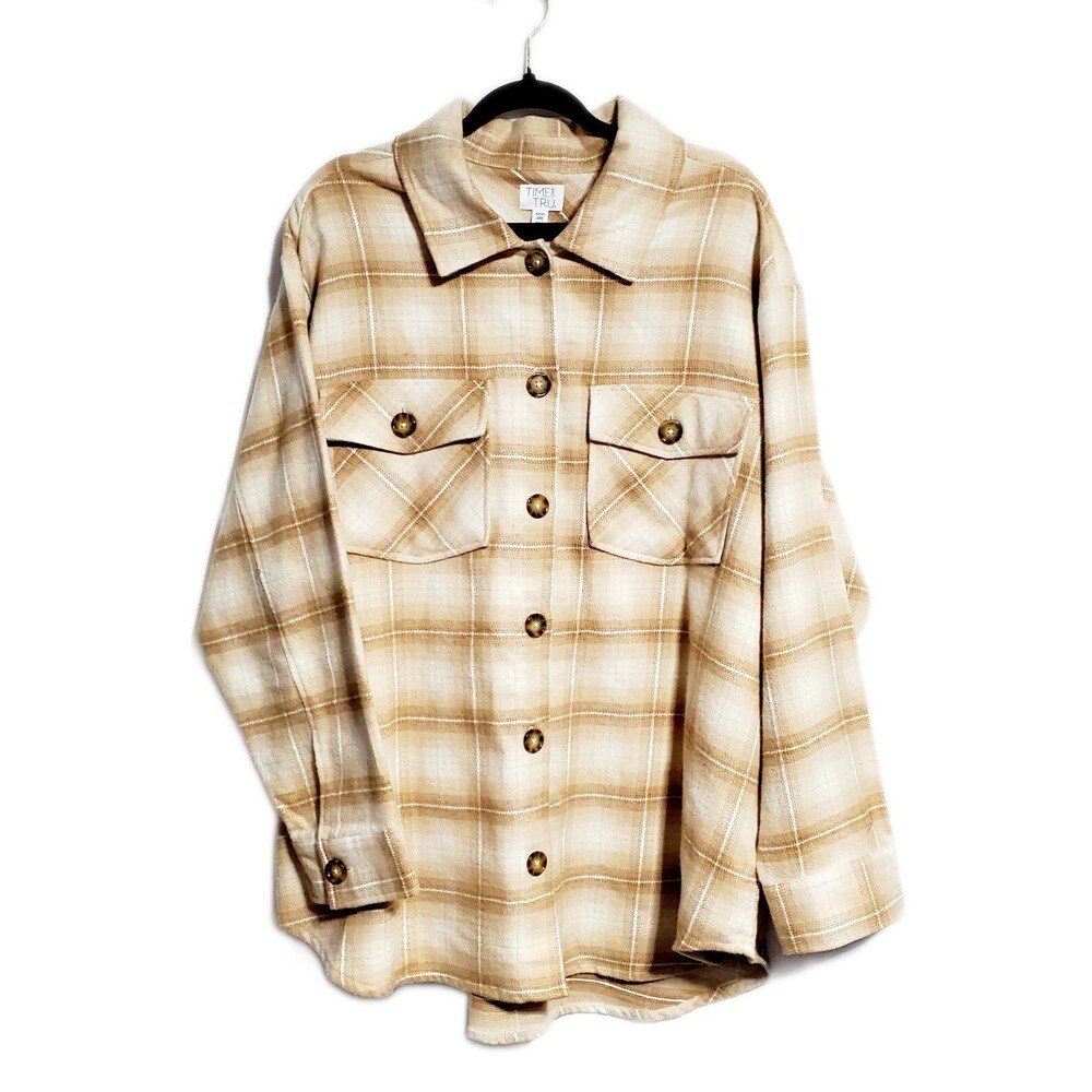 Time And Tru Shacket Shirt Jacket With Pockets XXXL 22  NWT